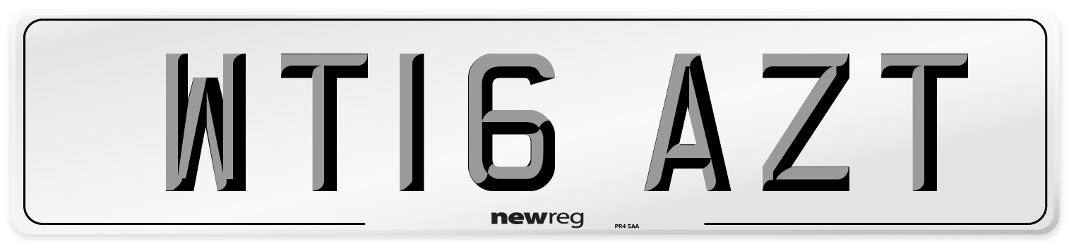 WT16 AZT Number Plate from New Reg
